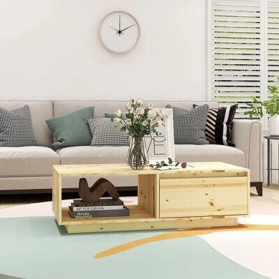 vidaXL Massiv Fichtenholz Couchtisch - Modernes Design vidaXL Massiv Fichtenholz Couchtisch - Modernes Design