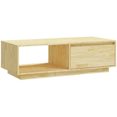 vidaXL Modèle 809882 - Table basse en pin massif - Design moderne - Publicité vidaXL Modèle 809882 - Table basse en pin massif - Design moderne - Publicité