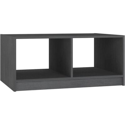 vidaXL Robuster Kiefernholztisch Grau 75x50x33,5 cm - Beistelltisch vidaXL Robuster Kiefernholztisch Grau 75x50x33,5 cm - Beistelltisch