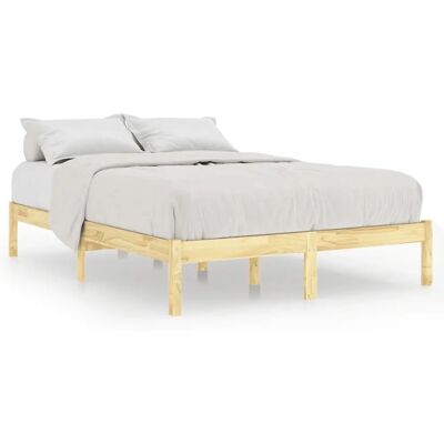 vidaXL 810017 Bettgestell - Massives Kiefernholz Modernes Design vidaXL 810017 Bettgestell - Massives Kiefernholz Modernes Design