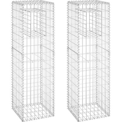 vidaXL Gabionenpaal 40 x 40 x 140 cm - Gabion Basket Posts vidaXL Gabionenpaal 40 x 40 x 140 cm - Gabion Basket Posts