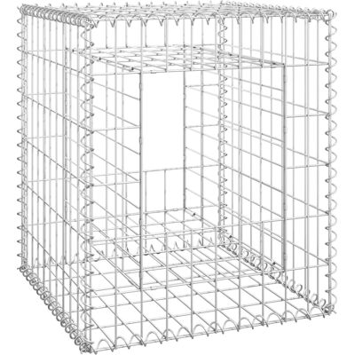 vidaXL 2x Gabionenpaal van ijzer voor tuin 50x50x60cm vidaXL 2x Gabionenpaal van ijzer voor tuin 50x50x60cm