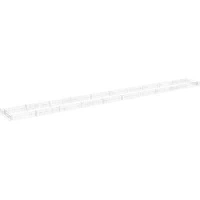 vidaXL Galvanisierte Stahl-Gartenbeet 1000x100x20 cm - Hochbeet Pflanzgefäß vidaXL Galvanisierte Stahl-Gartenbeet 1000x100x20 cm - Hochbeet Pflanzgefäß