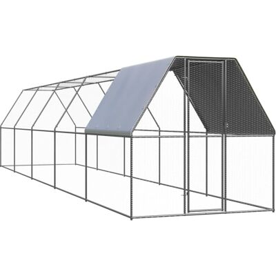 vidaXL Outdoor Hühnerstall 2x10x2 m Verzinkter Stahl - Hühnerstall vidaXL Outdoor Hühnerstall 2x10x2 m Verzinkter Stahl - Hühnerstall