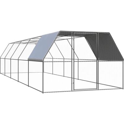 vidaXL Galvanisiertes Stahl-Gartenvoliere 3x10x2 m vidaXL Galvanisiertes Stahl-Gartenvoliere 3x10x2 m