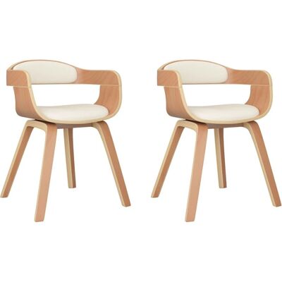 vidaXL 3092380 Ergonomische Eetkamerstoel - 2 Stuks vidaXL 3092380 Ergonomische Eetkamerstoel - 2 Stuks