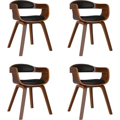 VidaXL 3092389 Ergonomische zwarte eettafelstoel - Eetkamerstoel VidaXL 3092389 Ergonomische zwarte eettafelstoel - Eetkamerstoel