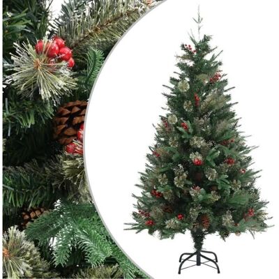 Choinka vidaXL z Szyszkami Zielona - 150 cm - Choinka Choinka vidaXL z Szyszkami Zielona - 150 cm - Choinka