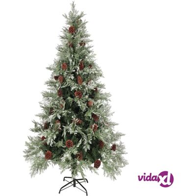 vidaXL Grüner & Weißer Tannenzapfen Weihnachtsbaum - 225cm - Innendekoration vidaXL Grüner & Weißer Tannenzapfen Weihnachtsbaum - 225cm - Innendekoration
