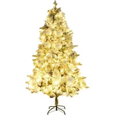 vidaXL Weihnachtsbaum mit LED und Schnee - 195cm vidaXL Weihnachtsbaum mit LED und Schnee - 195cm