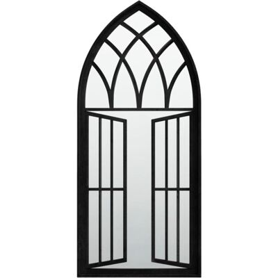 vidaXL Have spejl Jern Sort 100x45 cm - Have spejl vidaXL Have spejl Jern Sort 100x45 cm - Have spejl
