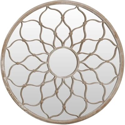 Miroir de jardin en sable 60x3 cm en fer rond - Miroir de jardin vidaXL Miroir de jardin en sable 60x3 cm en fer rond - Miroir de jardin vidaXL