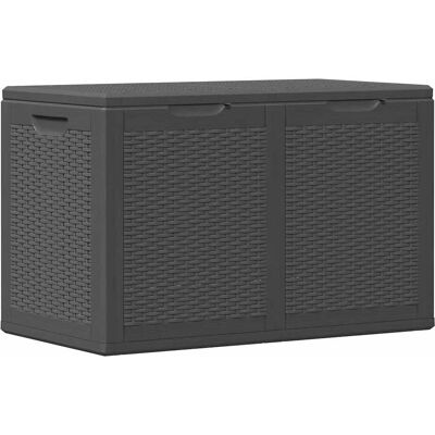 vidaXL Caja de almacenamiento 180L negra (151228) vidaXL Caja de almacenamiento 180L negra (151228)
