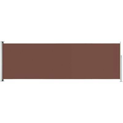 Store latéral rétractable marron 200x600 cm vidaXL ombre solaire privacy - Publicité Store latéral rétractable marron 200x600 cm vidaXL ombre solaire privacy - Publicité