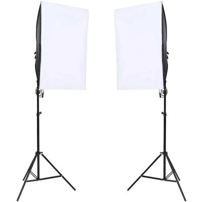 vidaXL Professionelt Studibelysning - 40x60cm - Hvid - Belysningsudstyr vidaXL Professionelt Studibelysning - 40x60cm - Hvid - Belysningsudstyr