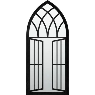 Espejo de Pared en Hierro Negro 100x45cm - Uso Interior Espejo de Pared en Hierro Negro 100x45cm - Uso Interior