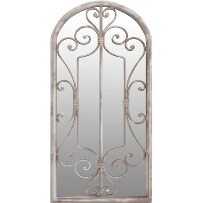 vidaXL Piaskowe Lustro na Ścianę z Żelaza - Użytek wewnętrzny - 70x30 cm vidaXL Piaskowe Lustro na Ścianę z Żelaza - Użytek wewnętrzny - 70x30 cm