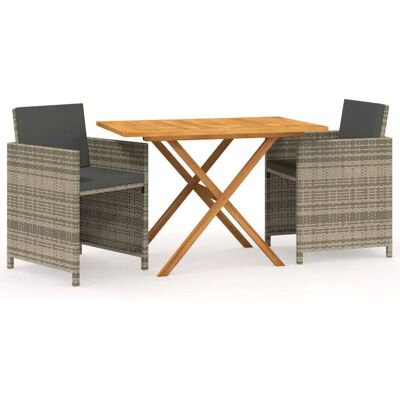 VidaXL Gartenmöbel-Set - 3-teilig mit Kissen VidaXL Gartenmöbel-Set - 3-teilig mit Kissen