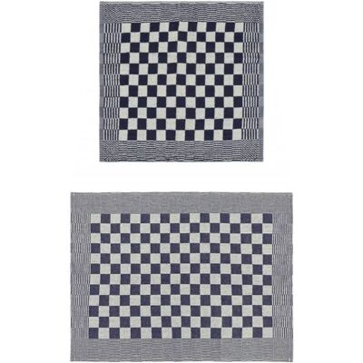 vidaXL Set van 20 Handdoeken Blauw-Wit Katoen - Set van Handdoeken vidaXL Set van 20 Handdoeken Blauw-Wit Katoen - Set van Handdoeken