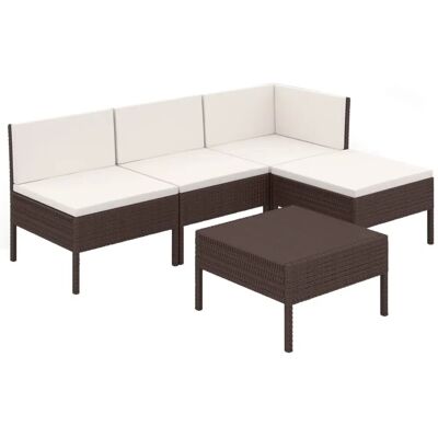 VidaXL Gartenset - Braun - Lounge Set VidaXL Gartenset - Braun - Lounge Set