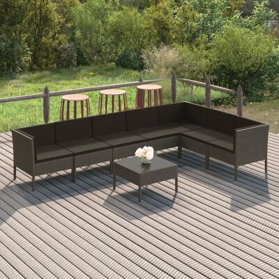 Maisonchic Havemøbelsæt - Vejrbestandigt resin rattan, 8 dele Maisonchic Havemøbelsæt - Vejrbestandigt resin rattan, 8 dele