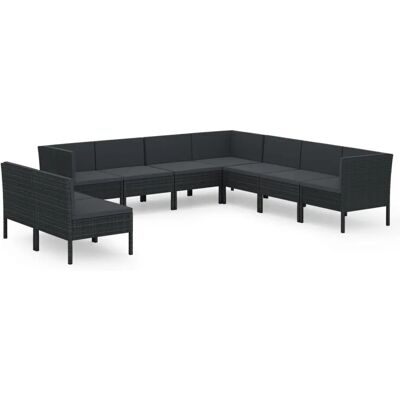 vidaXL Gartenmöbel-Set - Wetterfester Resinwicker, 9-tlg vidaXL Gartenmöbel-Set - Wetterfester Resinwicker, 9-tlg