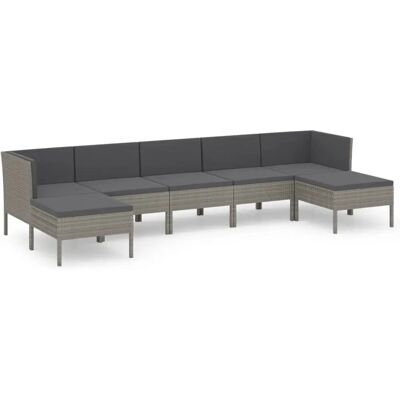 VidaXL Gartenmöbel-Set - Grau - Loungeset für den Außenbereich VidaXL Gartenmöbel-Set - Grau - Loungeset für den Außenbereich