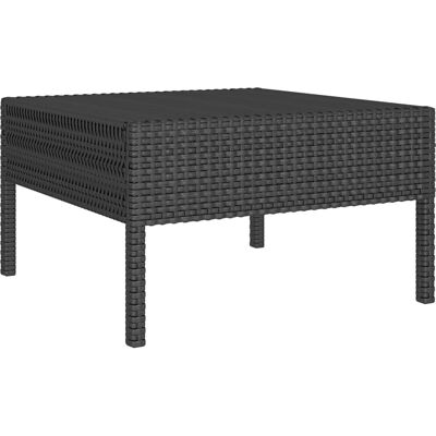 MAISONCHIC - Zestaw ogrodowy 14szt - Czarny - Rattan syntetyczny - Meble ogrodowe MAISONCHIC - Zestaw ogrodowy 14szt - Czarny - Rattan syntetyczny - Meble ogrodowe
