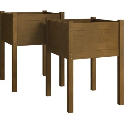 vidaXL Gartenplanter Honey Brown 50x50x70 cm - Gartenpflanzkasten vidaXL Gartenplanter Honey Brown 50x50x70 cm - Gartenpflanzkasten