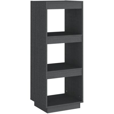 vidaXL Bücherregal/Raumteiler Grau Massives Kiefernholz 40x35x103cm - Wohnzimmermöbel vidaXL Bücherregal/Raumteiler Grau Massives Kiefernholz 40x35x103cm - Wohnzimmermöbel