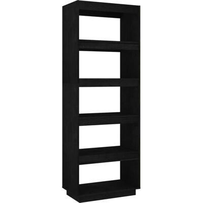 Bibliothèque en pin noir vidaXL 810858 - Séparateur d'espace - Publicité Bibliothèque en pin noir vidaXL 810858 - Séparateur d'espace - Publicité