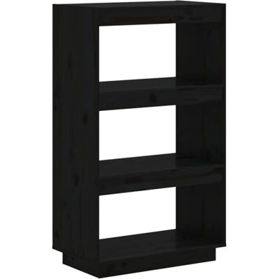 vidaXL Schwarzes 60x35x103cm Kiefernregal - Raumteiler & Bücherregal vidaXL Schwarzes 60x35x103cm Kiefernregal - Raumteiler & Bücherregal