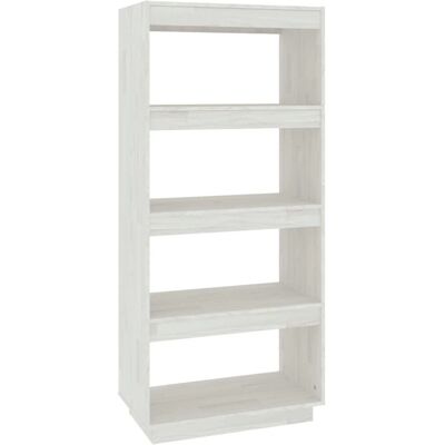 vidaXL Bücherregal Weiß - Raumteiler & Bücherregal - 60x35x135 cm vidaXL Bücherregal Weiß - Raumteiler & Bücherregal - 60x35x135 cm
