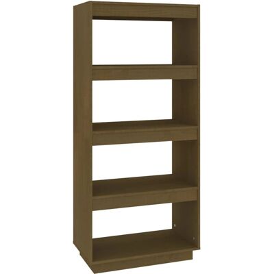 vidaXL Honigbraun 60x35x135 cm Massives Kiefernholz Bücherregal - Raumteiler vidaXL Honigbraun 60x35x135 cm Massives Kiefernholz Bücherregal - Raumteiler