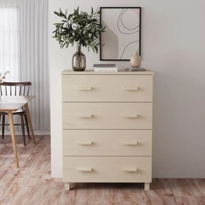 vidaXL Hamar Marron Miel 79x40x103.5 cm Buffet en bois massif - Sideboard - Publicité vidaXL Hamar Marron Miel 79x40x103.5 cm Buffet en bois massif - Sideboard - Publicité