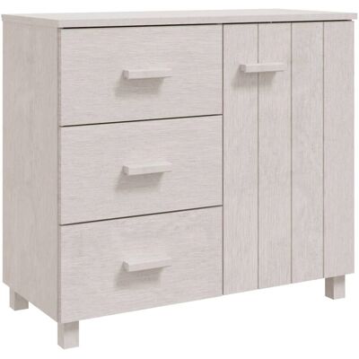 vidaXL Hamar Blanc Buffet - 90x40x80 cm - Buffet - Publicité vidaXL Hamar Blanc Buffet - 90x40x80 cm - Buffet - Publicité