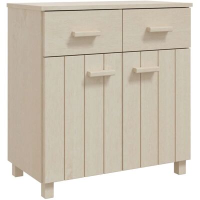 vidaXL Honingkleurige Massief dennenhouten dressoir - Kast vidaXL Honingkleurige Massief dennenhouten dressoir - Kast