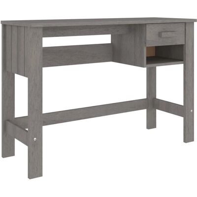 vidaXL Schreibtisch Massiv Kiefer Hellgrau - Desk vidaXL Schreibtisch Massiv Kiefer Hellgrau - Desk