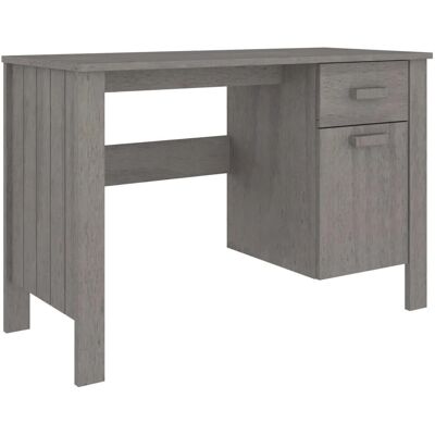 vidaXL Hamar Hellgrau Massivholz Kiefer Schreibtisch - Home Office Möbel vidaXL Hamar Hellgrau Massivholz Kiefer Schreibtisch - Home Office Möbel