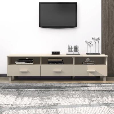 vidaXL Honigbraunes Massivholz-Kiefer TV-Schrank - TV-Möbel vidaXL Honigbraunes Massivholz-Kiefer TV-Schrank - TV-Möbel