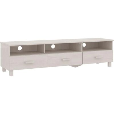 vidaXL Hamar 158x40x40 cm Weiße Massiv Fichte TV-Schrank - Fernsehtyp vidaXL Hamar 158x40x40 cm Weiße Massiv Fichte TV-Schrank - Fernsehtyp