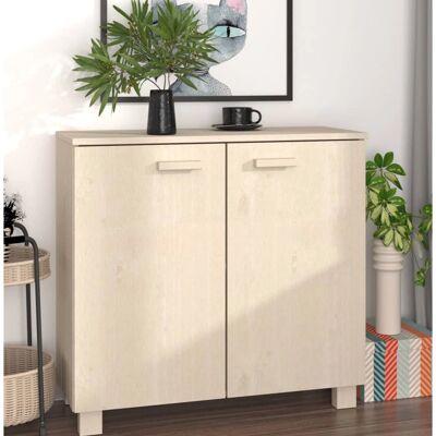 vidaXL Hamar Honigbrauner Massives Kiefernholz Sideboard - Sideboard vidaXL Hamar Honigbrauner Massives Kiefernholz Sideboard - Sideboard