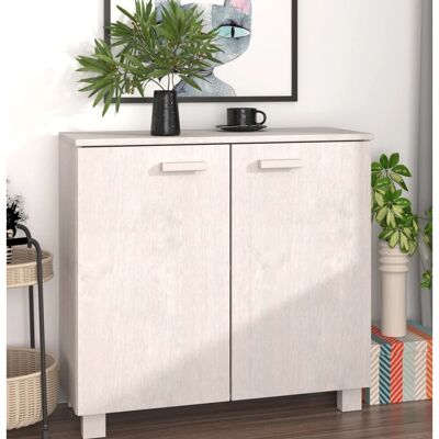 vidaXL - HAMAR - Valkoinen - 85x35x80 cm - Sideboard vidaXL - HAMAR - Valkoinen - 85x35x80 cm - Sideboard