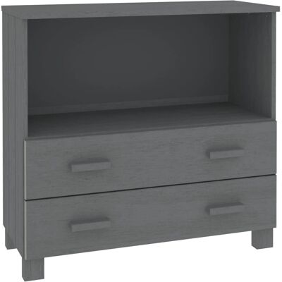 vidaXL 340498 Dunkelgrau Massiv Kiefer Sideboard - Sideboard vidaXL 340498 Dunkelgrau Massiv Kiefer Sideboard - Sideboard