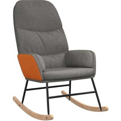 vidaXL Hellgraues Stoffrocker - Rocking Chair vidaXL Hellgraues Stoffrocker - Rocking Chair
