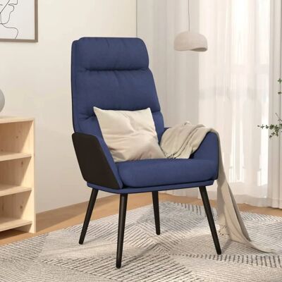vidaxl Blaues Stoff Relaxsessel - Sofa vidaxl Blaues Stoff Relaxsessel - Sofa