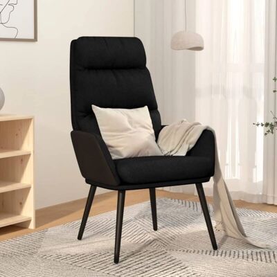 VIDAXL Schwarzes Stoff Relaxsessel - Relaxmöbel VIDAXL Schwarzes Stoff Relaxsessel - Relaxmöbel