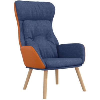 VidaXL Akzentstuhl - Blau - Bequemer Relaxsessel VidaXL Akzentstuhl - Blau - Bequemer Relaxsessel