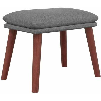 Vidaxl Hellgraues Stoffhocker - Fußhocker Vidaxl Hellgraues Stoffhocker - Fußhocker
