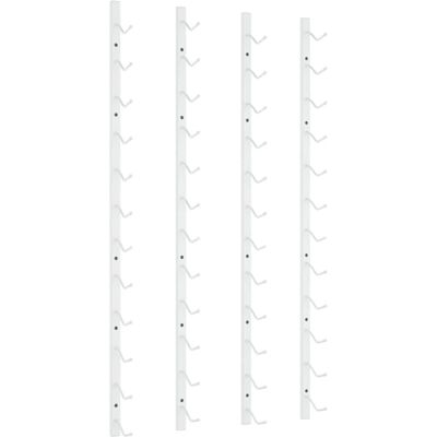 vidaXL 340881 Wand-Weinregal aus Weißem Eisen für 12 Flaschen - Weinlagerung vidaXL 340881 Wand-Weinregal aus Weißem Eisen für 12 Flaschen - Weinlagerung
